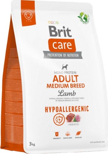 Brit Care Dog Hypoallergenic Lamb Adult Medium Breed 3 kg