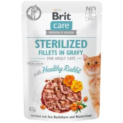 Brit Care Cat Fillets in Gravy With Healthy Rabbit 85 g