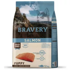 Bravery Puppy Salmon Large/Medium Breeds kutyatáp 12 kg