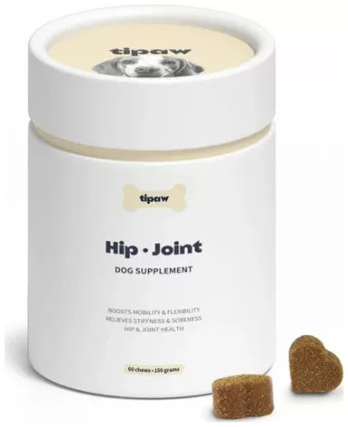 Tipaw Hip & Joint - Ízület- és csonttámogató rágótabletta kutyáknak - 60 db