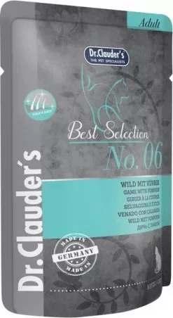 Dr.Clauder's Best Selection Cat No6 alutasak Vadhús sütőtökkel - Hair & skin 85 g KARTON - 16 db