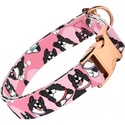 April&June Border Collie rózsaszín nyakörv