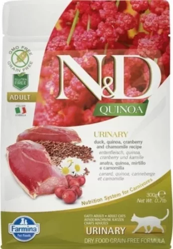 N&D Cat Quinoa Urinary kacsa 300 g