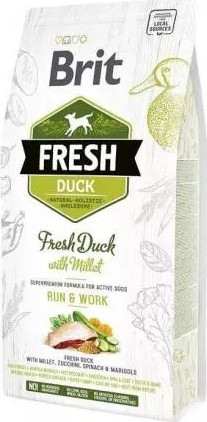 Brit Fresh Duck with Millet Active Run & Work 12 kg 
