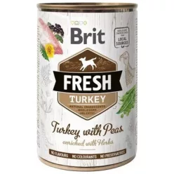 Brit Fresh Turkey with Peas 400 g KARTON - 6 db