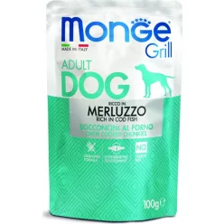 Monge Dog Grill tőkehal 100 g 