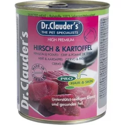   Dr.Clauder's Dog Selected Meat Szarvasos és burgonyás konzerv 800 g KARTON - 6 db