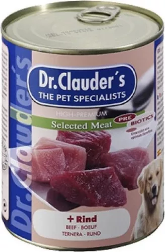Dr.Clauder's Dog Selected Meat Marhás konzerv 800 g KARTON - 6 db