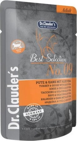 Dr.Clauder's Best Selection Cat No9 alutasak pulyka & liba Aloe Verával - Immun plus 85 g