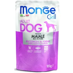 Monge Dog Grill sertés 100 g KARTON - 4 db