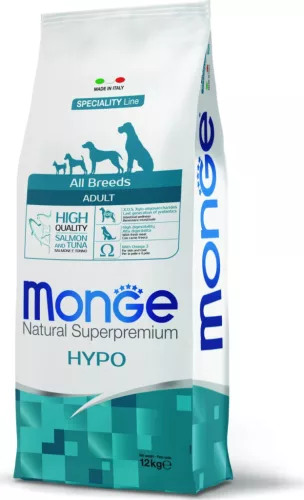 Monge Dog Speciality Line All Breeds Hypo - Lazac & Tonhal - Adult 12 kg 