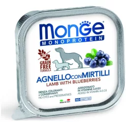   Monge Dog MONOPROTEIN Fruits Paté bárány-áfonya 150 g  KARTON - 4 db