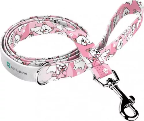 April&June Westie rózsaszín póráz