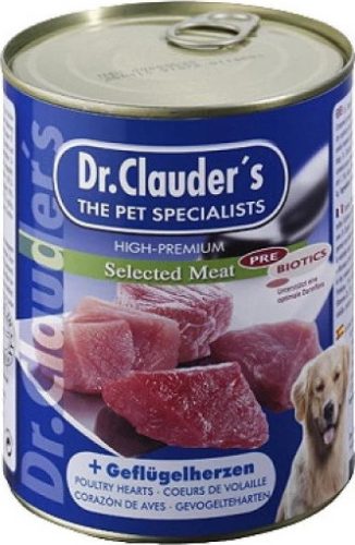Dr.Clauder's Dog Selected Meat Szárnyas Szíves konzerv 800 g