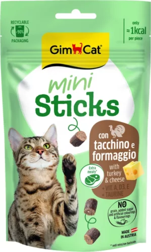  GimCat Mini Sticks pulyka sajt 50 g