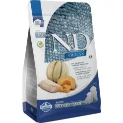   N&D Ocean Dog tőkehal, sütőtök & sárgadinnye Puppy medium/maxi 2,5 kg