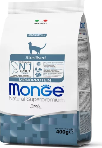 Monge Cat Speciality Line Sterilised Pisztráng Monoprotein 400 g