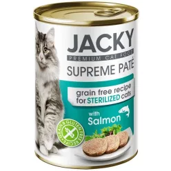 Jacky steril macska konzerv pástétom lazac 400 g