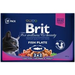 Brit Premium Cat Pouches Fish Plate 4 x 100 g
