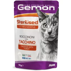 Gemon Cat POUCH Steril Pulyka 100 g  KARTON - 4 db