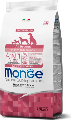 Monge Dog Speciality Line All Breeds Marha & Rizs - Puppy 2,5 kg