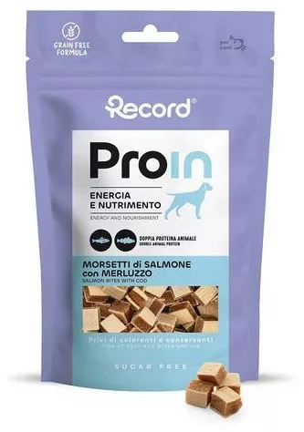 RECORD ProIn Jutalomfalat Kutyáknak Morsetti Lazacos 75 g
