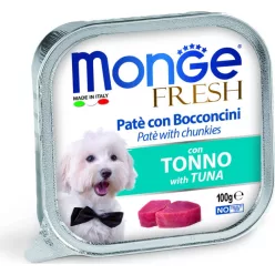 Monge Dog Fresh Paté&Chunkies tonhal 100 g 