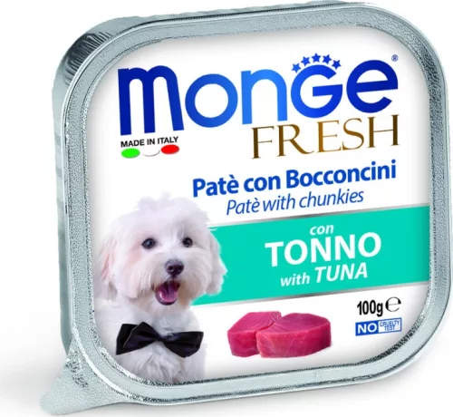 Monge Dog Fresh Paté&Chunkies tonhal 100 g 