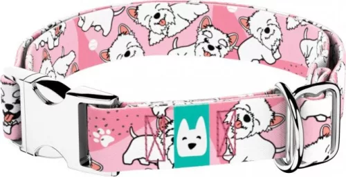 April&June Westie rózsaszín nyakörv