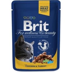Brit Premium Cat Pouches Chicken & Turkey With Peas 100 g