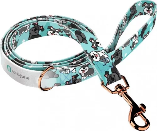 April&June Schnauzer kék póráz