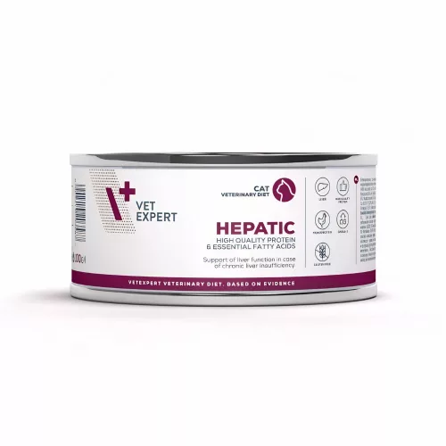 VetExpert Veterinary Diet Hepatic konzerv macskáknak 100g