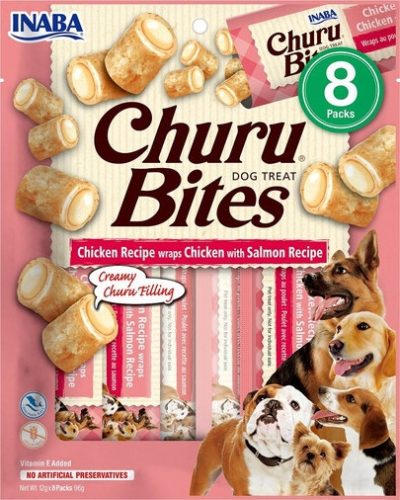 Inaba Dog Churu Bites - csirke, lazac 8 x 12 g