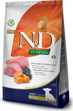 N&D Pumpkin Dog bárány & áfonya sütőtökkel puppy mini 2,5 kg