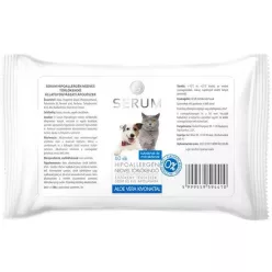 SERUM Hypoallergén nedves törlőkendő Aloe Vera 60 db