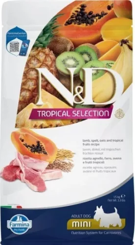 N&D Tropical Selection Dog Lamb Adult Mini 1,5 kg