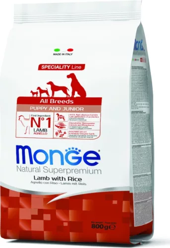 Monge Dog Speciality Line All Breeds Bárány & rizs - Puppy 800 g