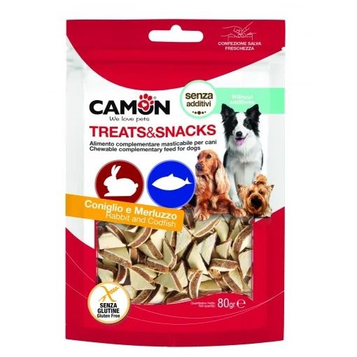 Camon snack nyulas tőkehalas háromszögek 80g