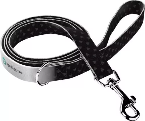 April&June Szivecskés póráz fekete