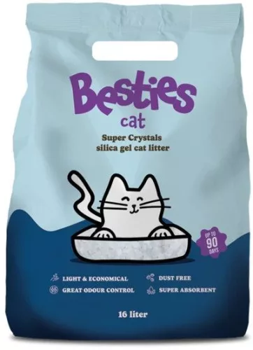 Besties Cat Super Crystals szilika gél macskaalom 16 liter