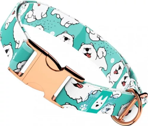 April&June Szamojéd kék nyakörv