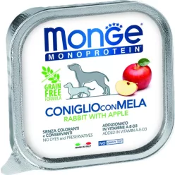 Monge Dog MONOPROTEIN Fruits Paté nyúl-alma 150 g 