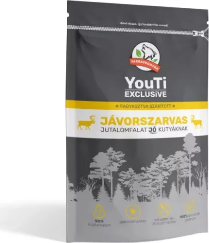 Farkaskonyha YouTi Exclusive Jávorszarvas jutalomfalat 50 g