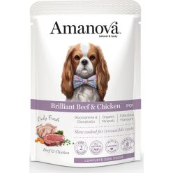   AmaNova Dog GF Pouch Adult Brilliant Beef & Chicken P01 100 g