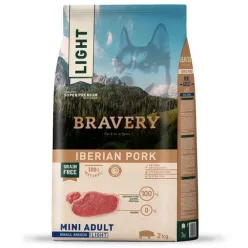   Bravery Iberian Pork LIGHT Adult Large/Medium Breeds kutyatáp 4 kg 