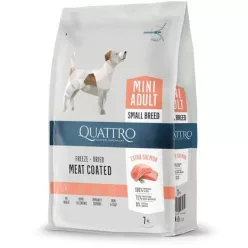 QUATTRO Super Premium MINI BREED ADULT SALMON kutyatáp 7 kg