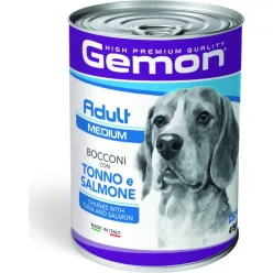   Gemon Dog konzerv Adult Medium Tonhal & Lazac 415 g  KARTON - 24 db