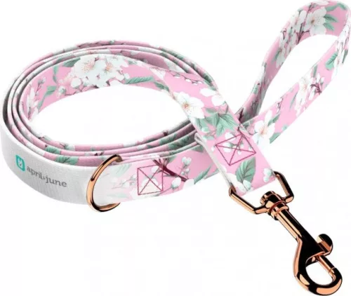 April&June Rózsaszín Cseresznyevirág mintás póráz