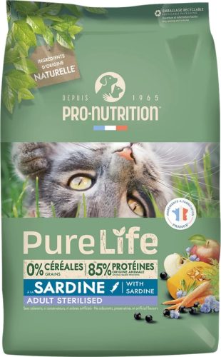 Flatazor Pro-Nutrition PureLife Cat Sterilized Sardine 8 kg