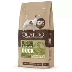   QUATTRO Hypoallergenic SMALL BREED JUNIOR DUCK kutyatáp 7 kg